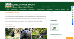 Desktop Screenshot of gorillasafaris-tours.com
